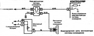 Схема включения вентилятора охлаждения ВАЗ 2110 инжекторный двигатель