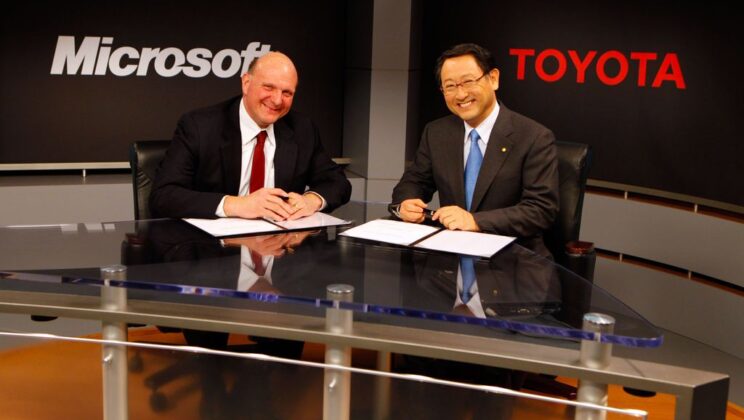 Договор стратегического сотрудничества Microsoft и Toyota